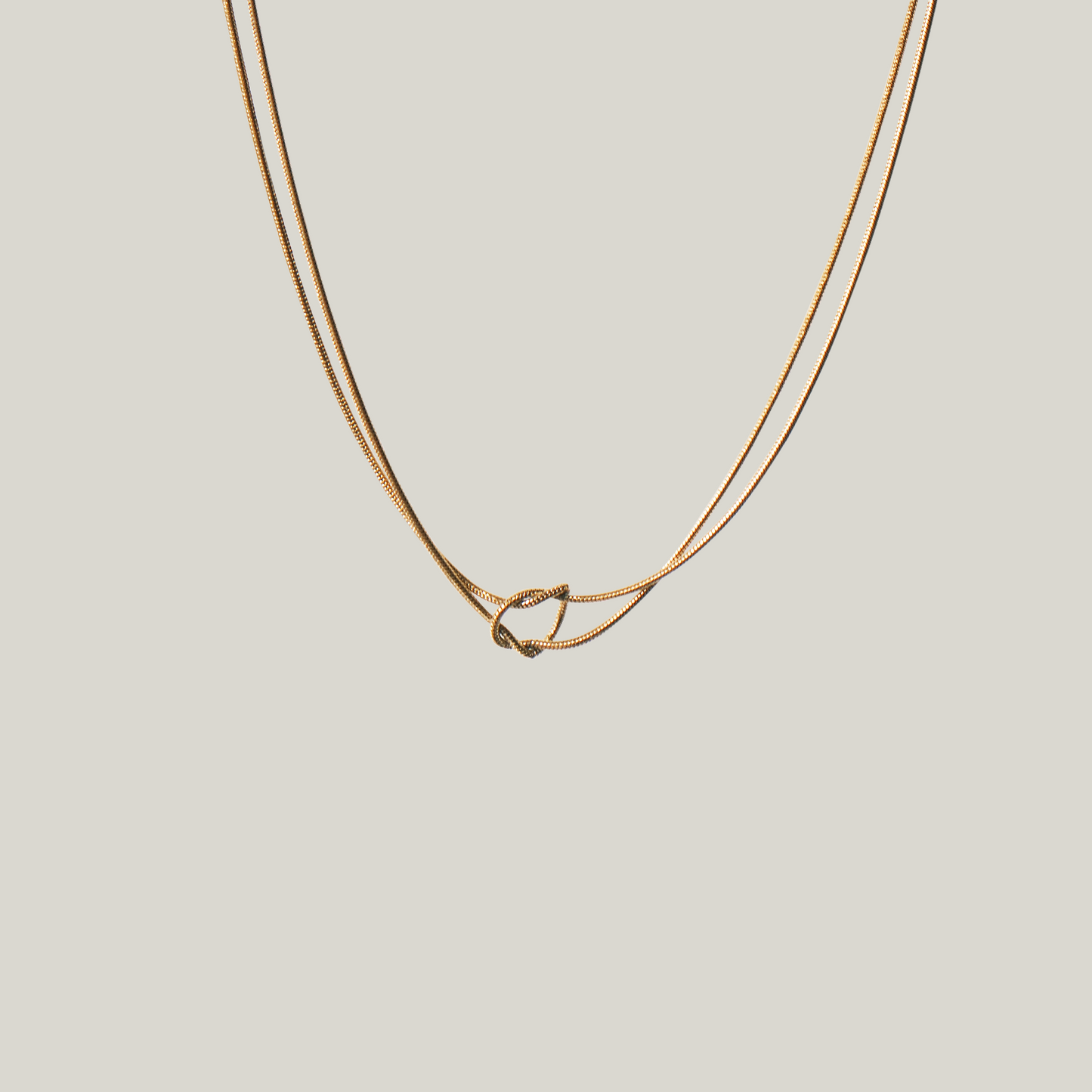 Endless Knot Snake Bone Chain