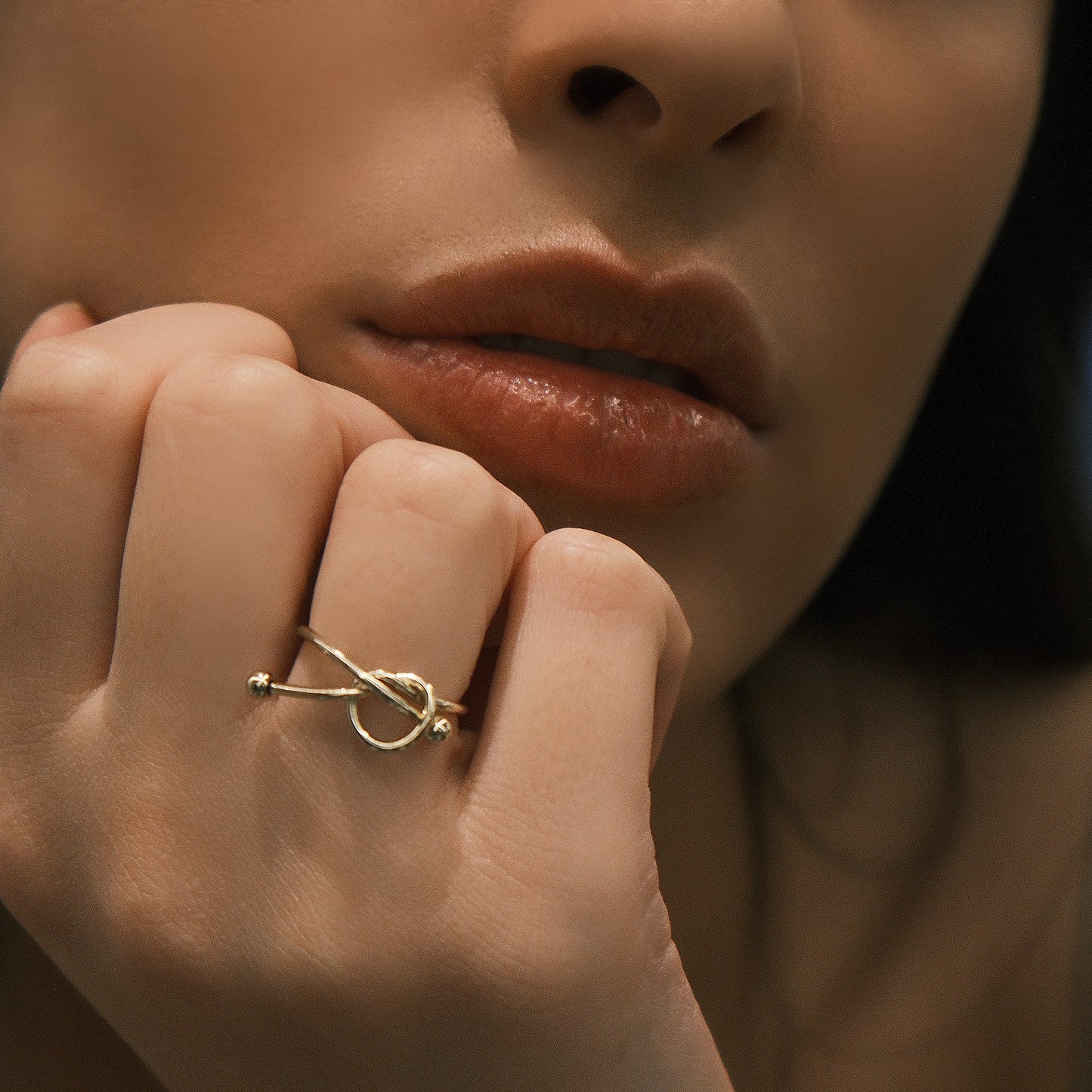 Interwoven Endless Knot Ring